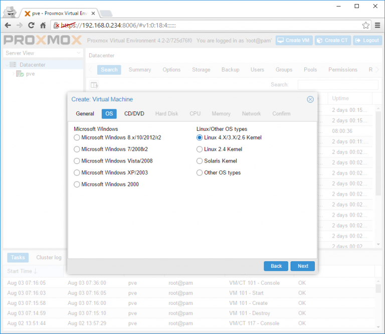 Proxmox аналог для centos